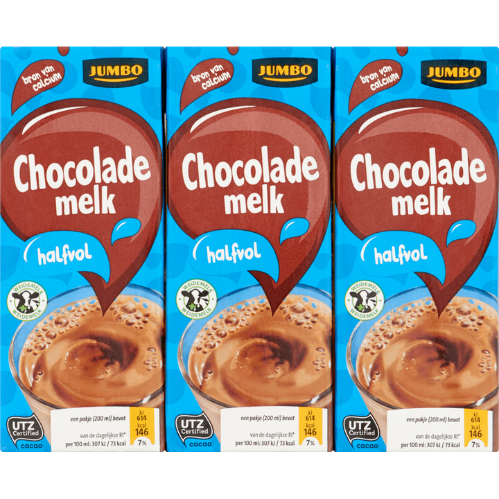 Halfvolle Chocolademelk