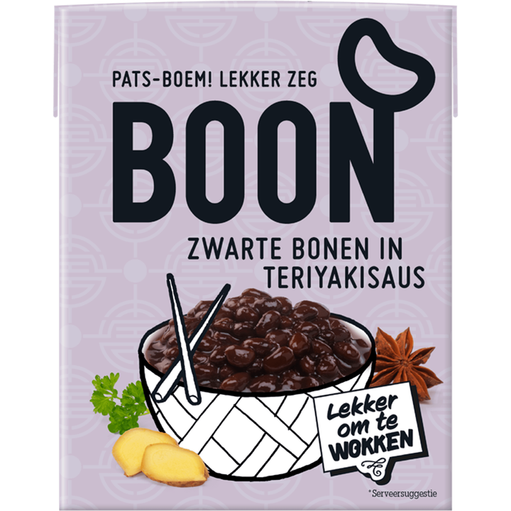 Boon Zwarte Bonen in Teriyakisaus 390 g