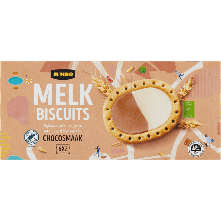 Melkbiscuits Chocosmaak 6 Stuks