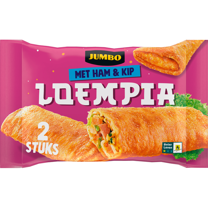 Loempia met Ham & Kip 2 Stuks