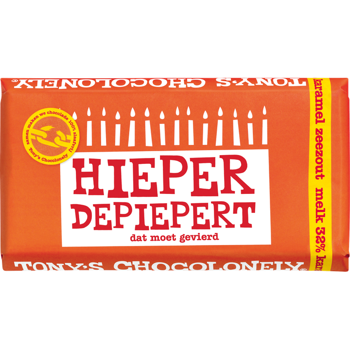 Tony's Chocolonely Hieper de Piepert Melk Karamel Zeezout