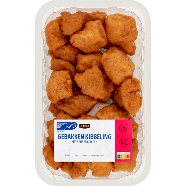 Gebakken Kibbeling met Saus en Kruiden ca