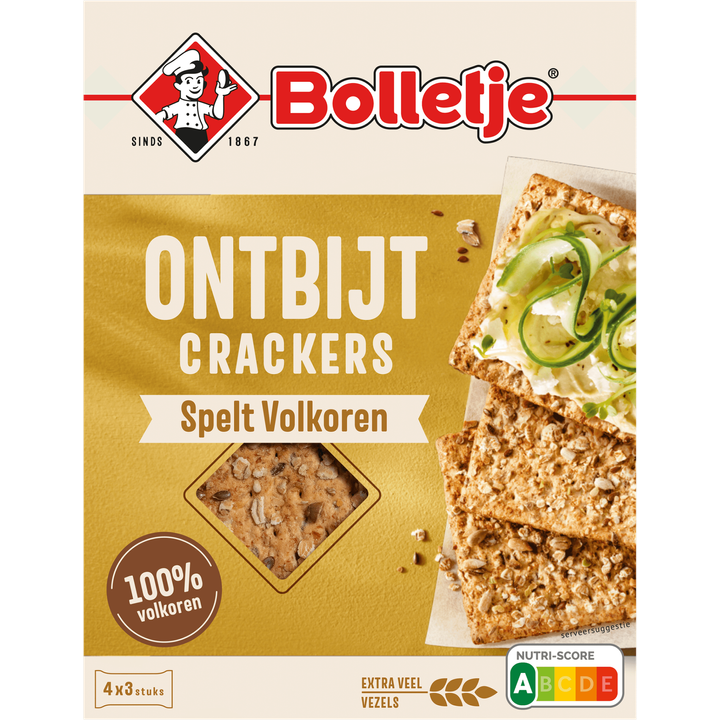 Bolletje Ontbijt Crackers Spelt Volkoren 240 g
