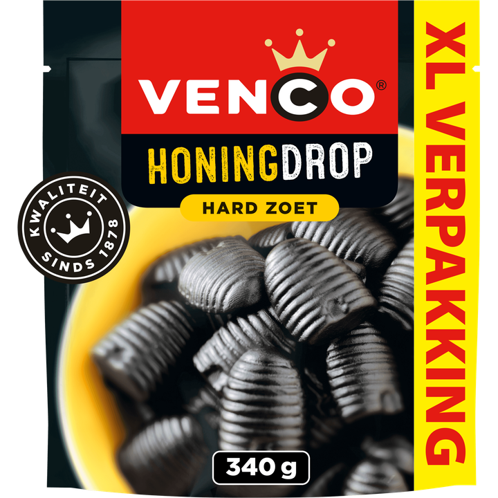 Venco Honingdrop Hard Zoet XL Verpakking 340 g