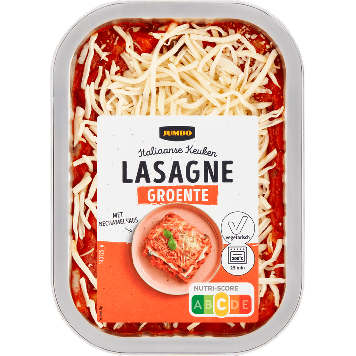 Lasagne Groente met Bechamelsaus