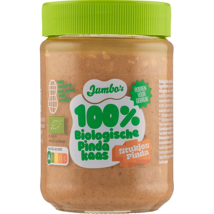 100% Biologische Pindakaas met Stukjes Pinda