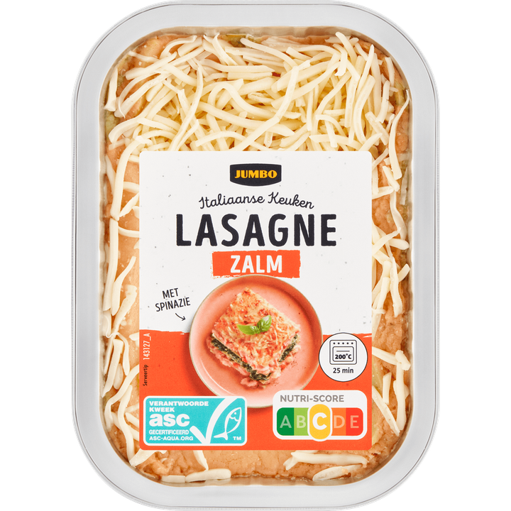 Lasagne Zalm met Spinazie