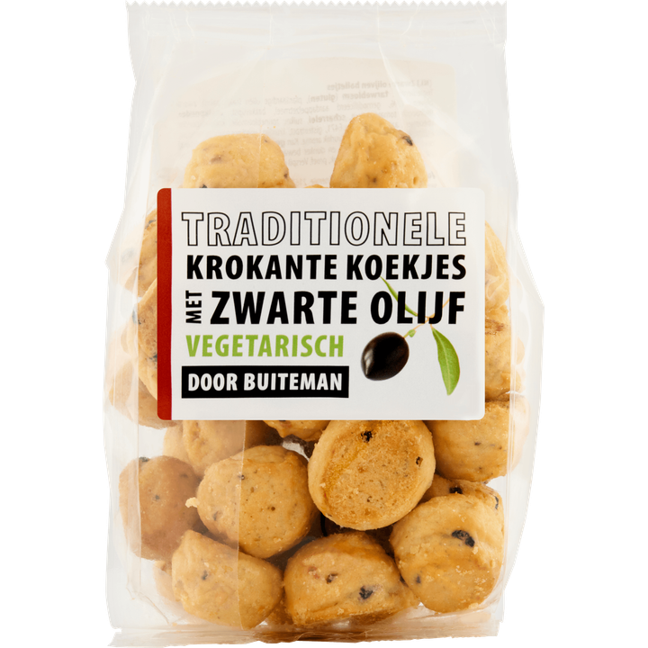 Traditionele Krokante Koekjes met Zwarte Olijf