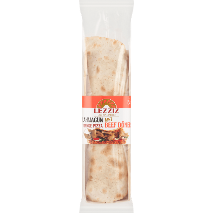 Lahmacun Turkse Pizza met Beef Döner