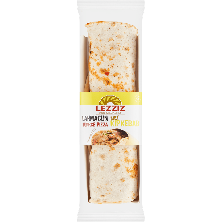 Lahmacun Turkse Pizza met Kip Kebab