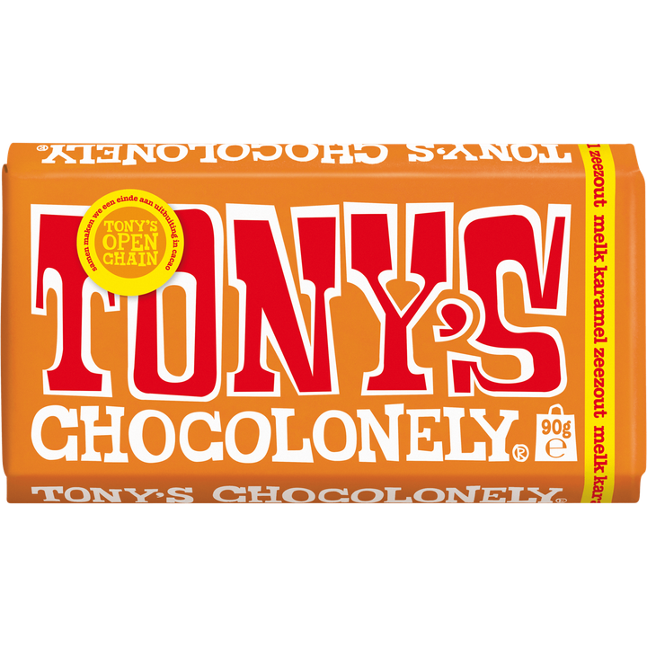 Tony's Chocolonely Melk Karamel Zeezout