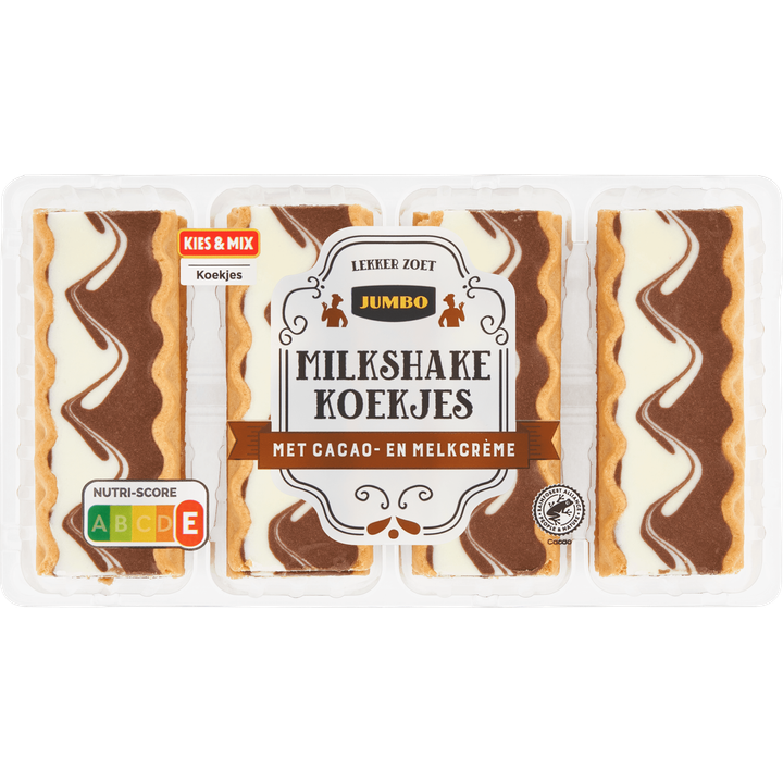Milkshake Koekjes met Cacao- en Melkcrème