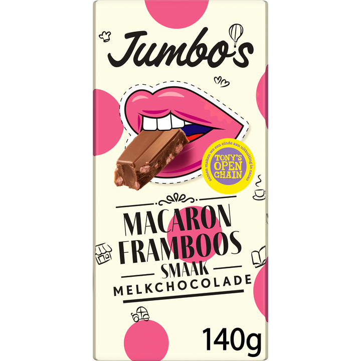 Melkchocolade Macaron Framboos Limited Edition
