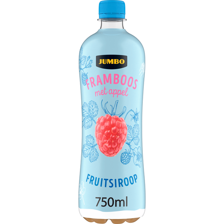 Fruitsiroop Framboos met Appel 750ML