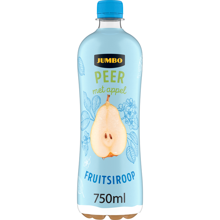 Fruitsiroop Peer met Appel 750ML