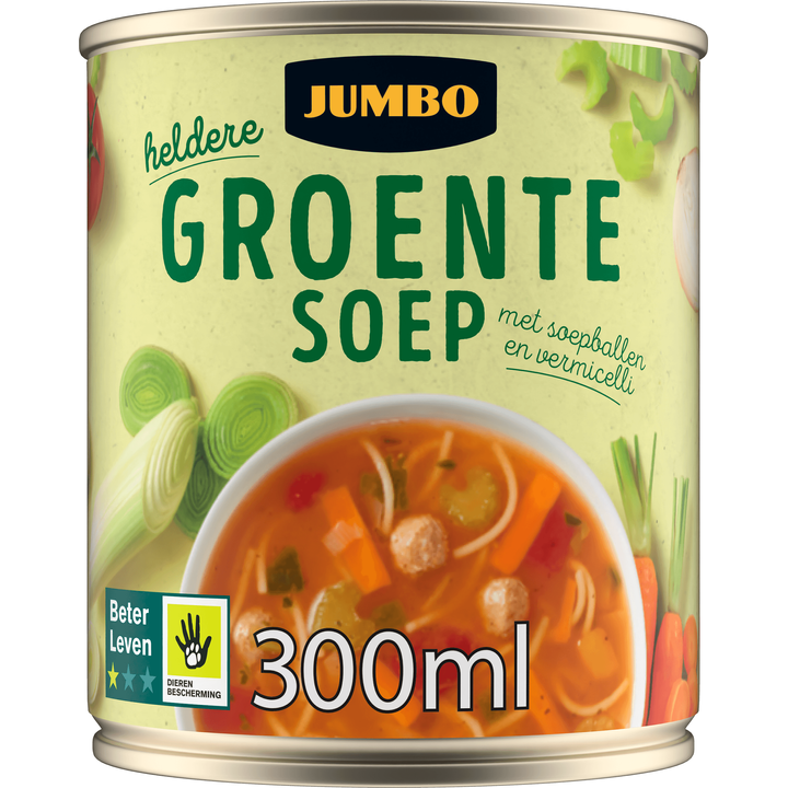 Groentesoep met Soepballen en Vermicelli 300ML