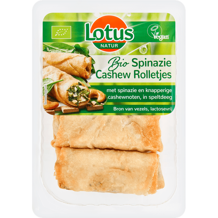 Lotus Natur Bio Spinazie Cashew Rolletjes 200 g