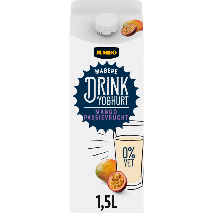 Magere Drinkyoghurt Mango Passievrucht 0% Vet 1,5 L