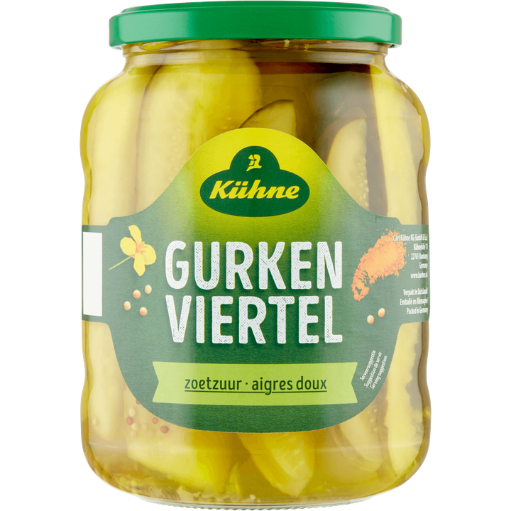 Kühne Gurken Viertel Zoetzuur 670 g