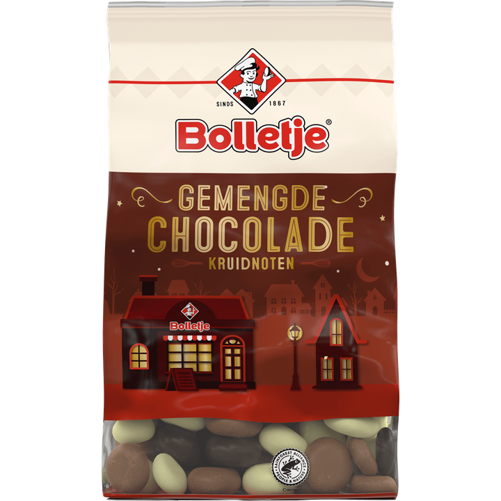 Bolletje Gemengde Chocolade Kruidnoten 250 g