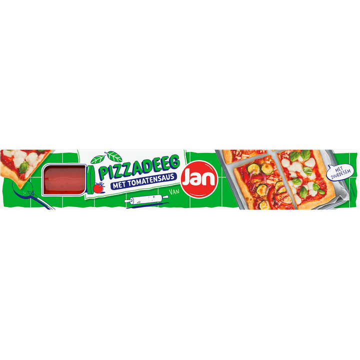 Pizzadeeg met zuurdesem en tomatensaus