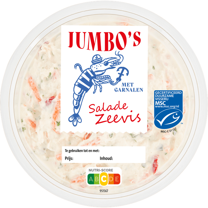Salade Zeevis met Garnalen