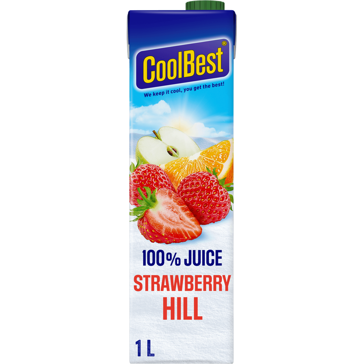 CoolBest 100% juice Strawberry Hill 1 L