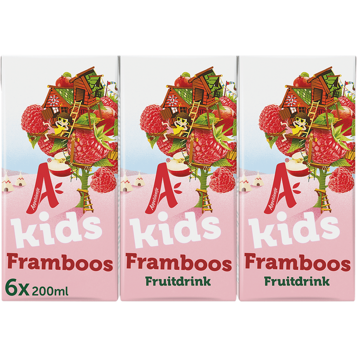 Kids Framboos Fruitdrink 6-pack 0,2 L