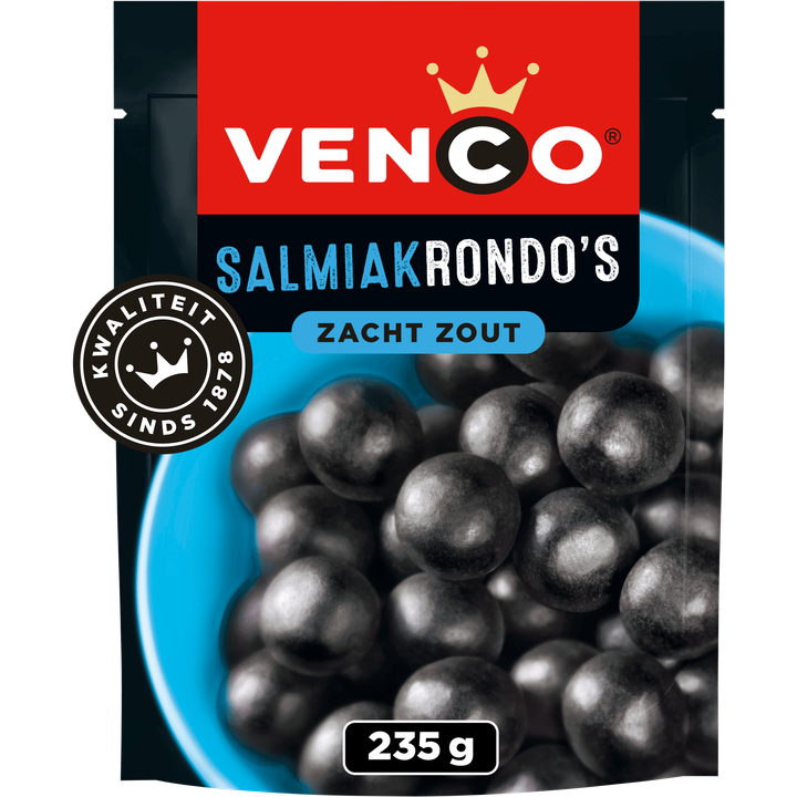 Venco Salmiakrondo's Zacht Zout 235 g