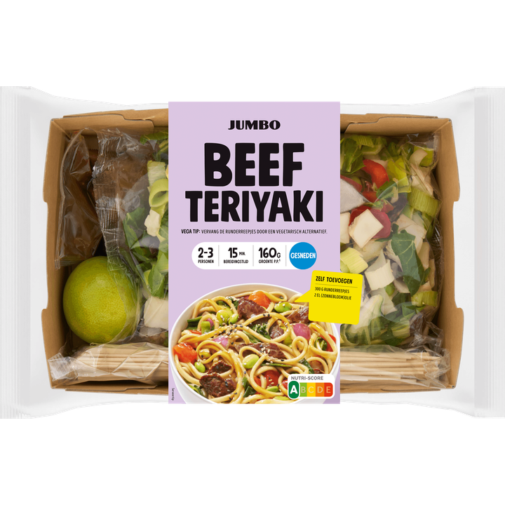 Beef Teriyaki Verspakket 2-3 Personen