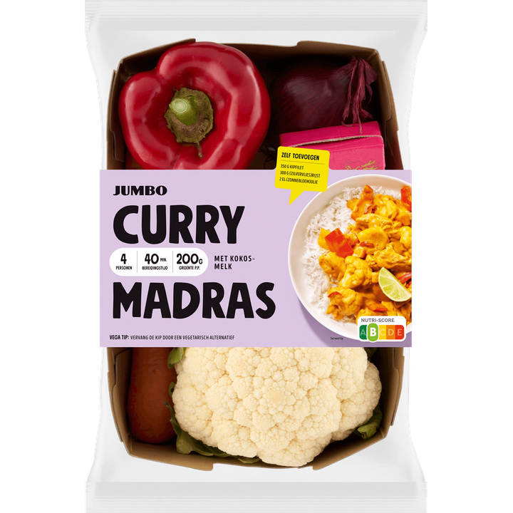 Curry Madras Verspakket 4 Personen