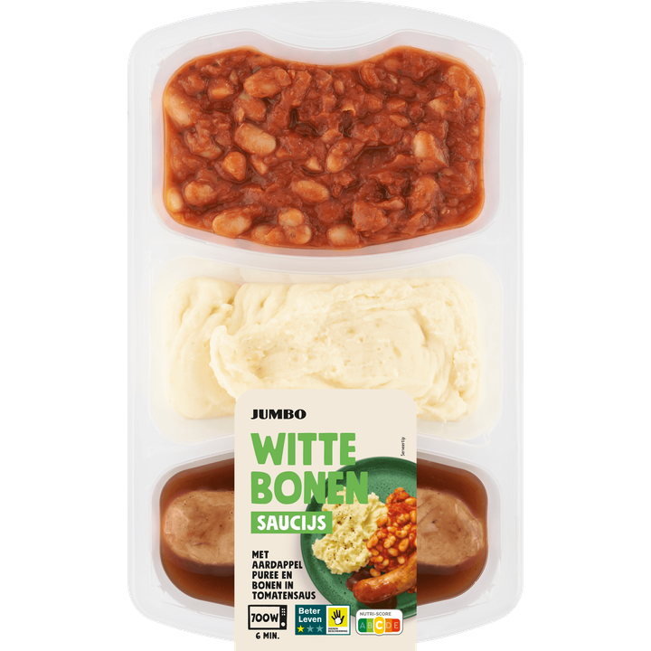 Maaltijd Witte Bonen met Saucijs