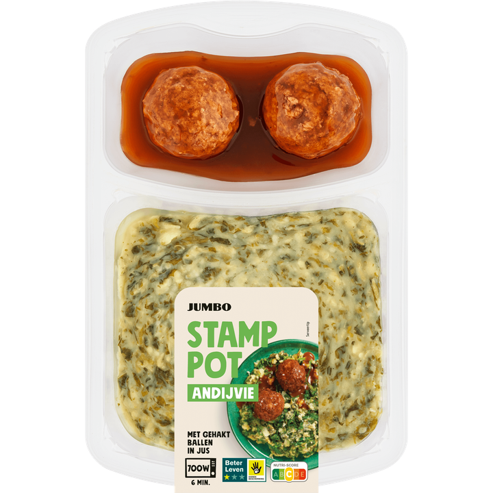 Stamppot Andijvie met Gehaktballen