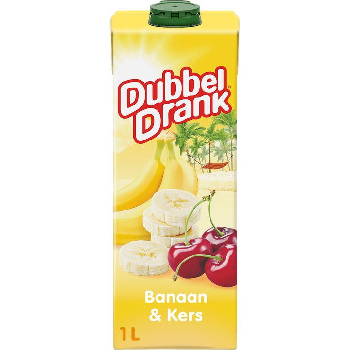 DubbelDrank Banaan & Kers 1L