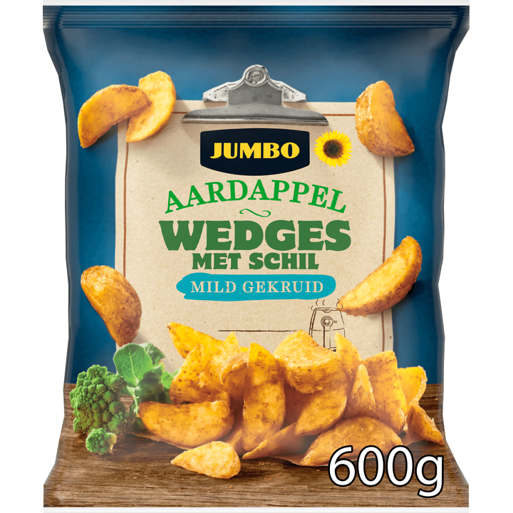 Aardappelwedges met Schil Mild Gekruid