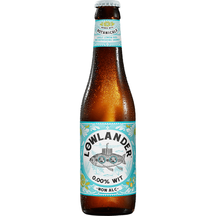 Lowlander 0.00% Wit Non Alc Bier Fles 330 ml