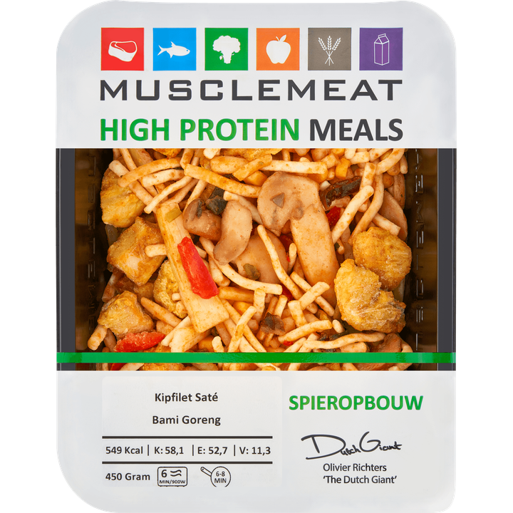 High Protein Meals Kipfilet Saté Bami Goreng