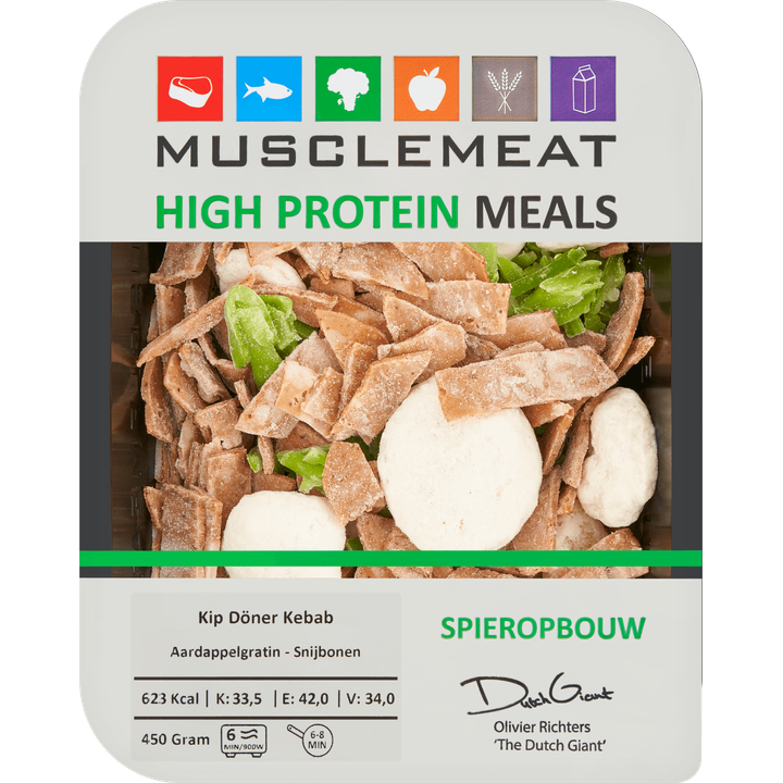 High Protein Meals Kip Döner Kebab Aardappelgratin - Snijbonen