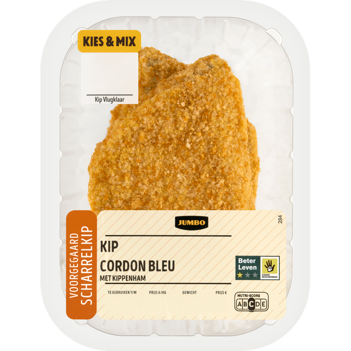 Kip Cordon Bleu met Kippenham 2 Stuks