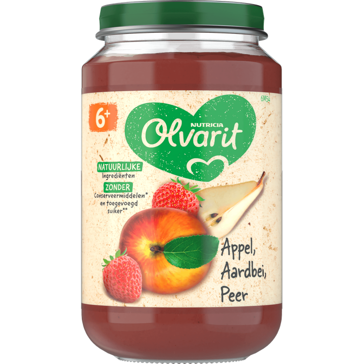 Olvarit Appel Aardbei Peer 6+ Maanden 200 g