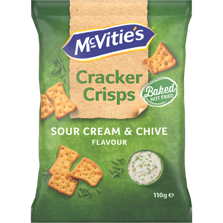 McVitie's Cracker Crisps Sour Cream & Chive Flavour 110g