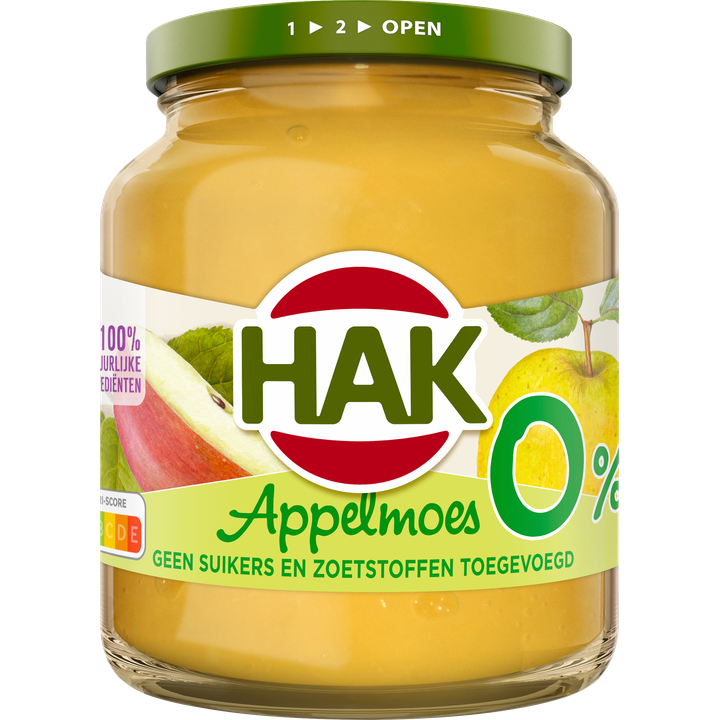 Hak Appelmoes 0% 350g