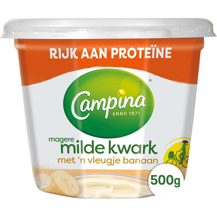 Campina Magere Milde Kwark met 'n Vleugje Banaan 500 g