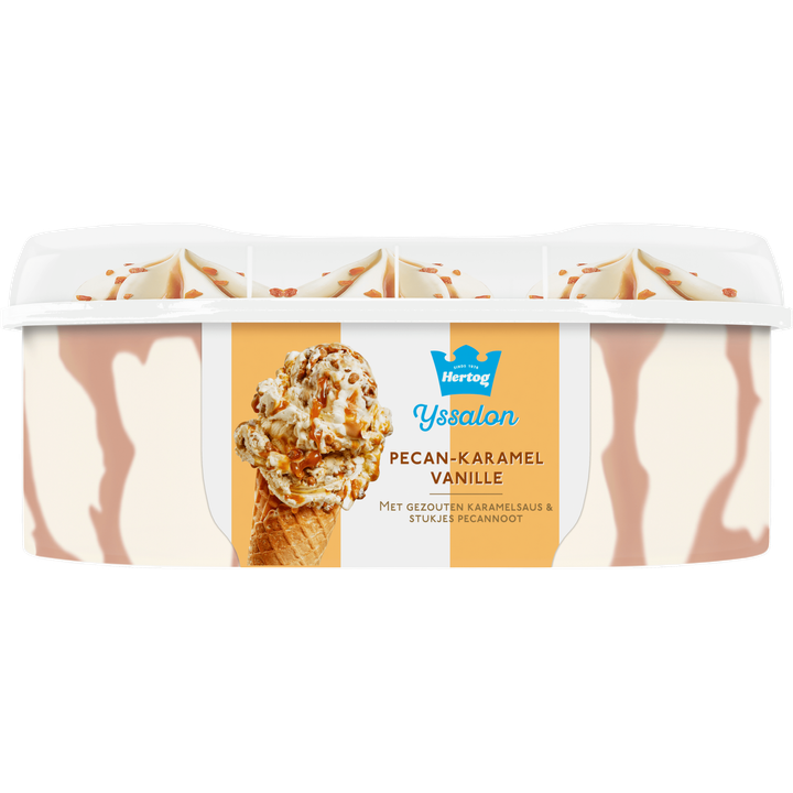 Hertog IJssalon Ijs Pecan-Karamel Vanille 825 ml