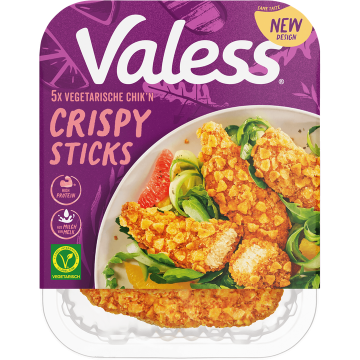 Valess Vegetarische Chik'n Crispy Sticks 5 Stuks 160 g
