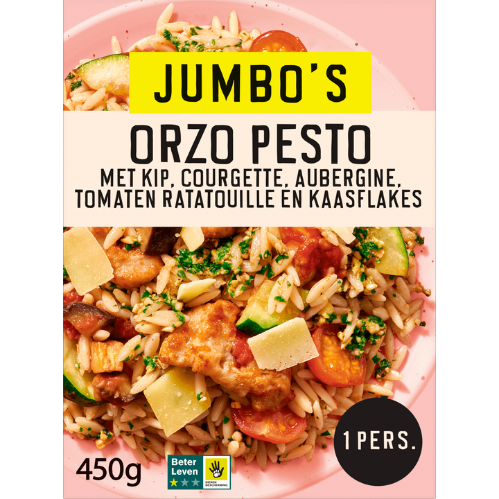 Vriesverse Maaltijd Orzo Pesto met Kip