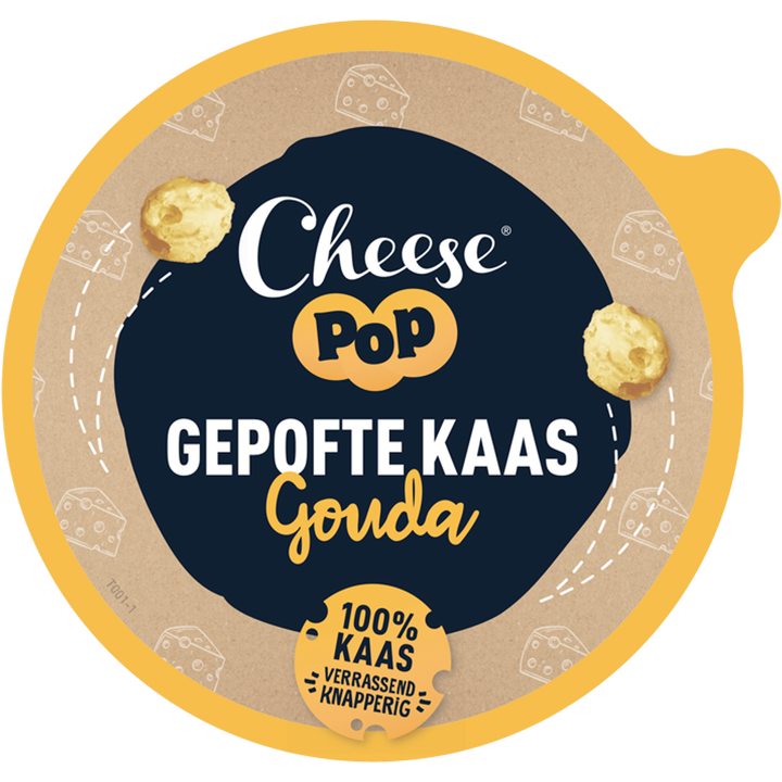CHEESEPOPS Cheesepop Gepofte Kaasballetjes Gouda Kaas 48+ 65 g