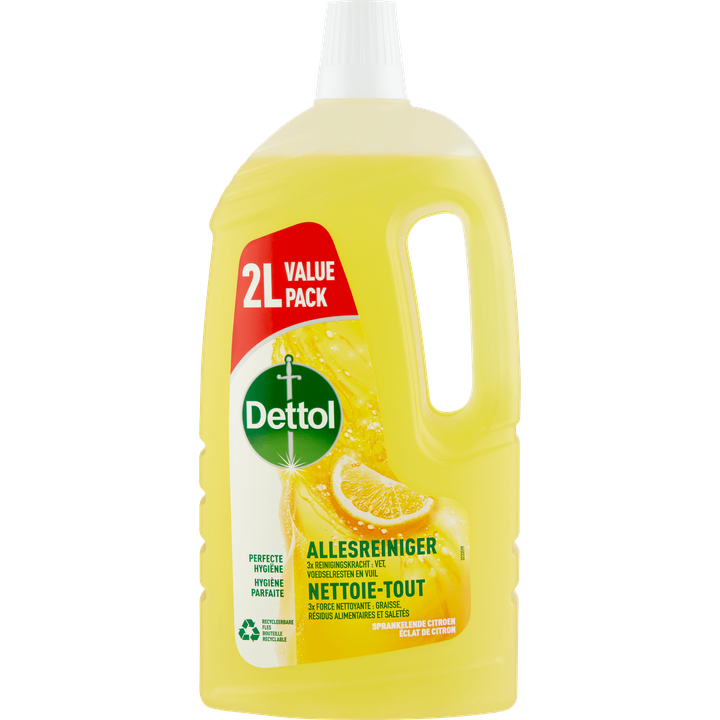 Dettol Allesreiniger Sprankelende Citroen Value Pack 2 L