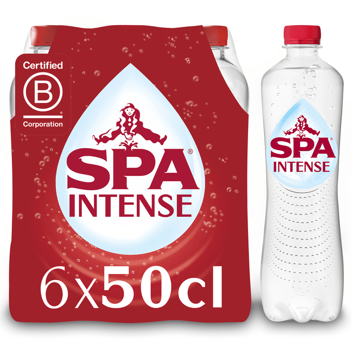 SPA INTENSE Bruisend Natuurlijk Mineraalwater 6 x 50cl