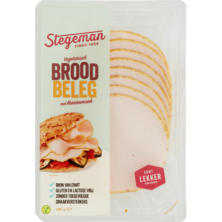 Stegeman Vegetarisch Broodbeleg met Kerriesmaak 100 g